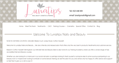 Desktop Screenshot of lunatipsnails.com